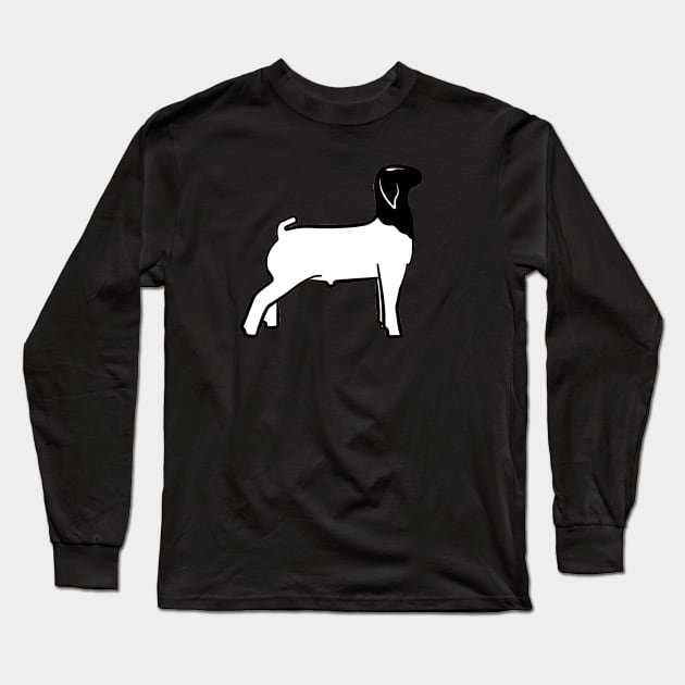 Market Goat Silhouette - NOT FOR RESALE WITHOUT PERMISSION Long Sleeve T-Shirt by l-oh